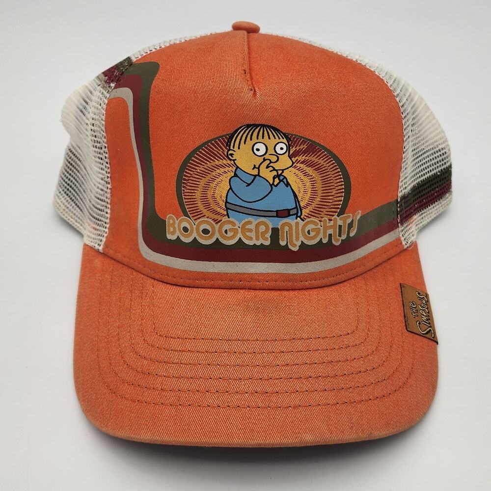 The Simpson "Booger Nights" Ralphie Trucker Hat Ralph 2004 Vintage Licensed